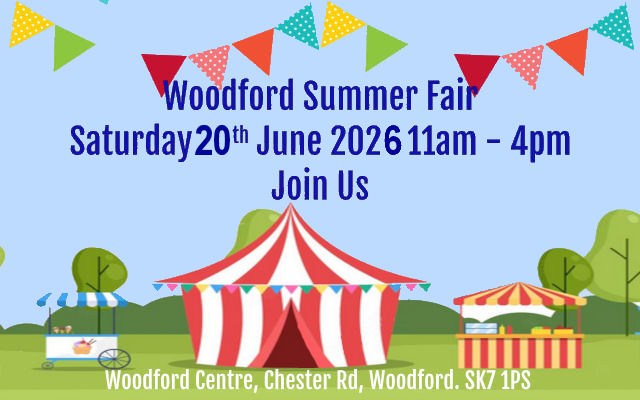 Woodford Summer Fair at Woodford Community Centre Saturday 20th June 2026